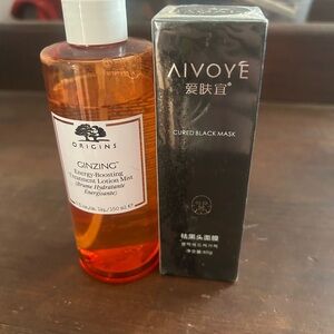 Origins lotion mist and aivoye black mask